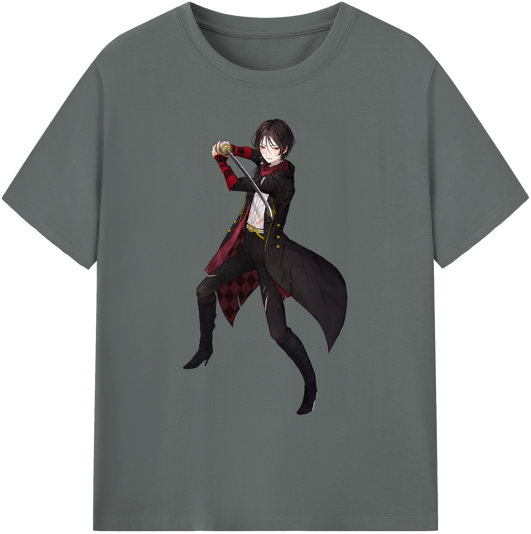 （画像用） 刀剣乱舞 Touken Ranbu 綿100％ メンズ半袖Tシャツ｜肌触りやわらか＆通気性